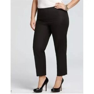 Lafayette‎ 148 NY Spring Easter Chic Cropped Bleecker Dress Pants Black 12